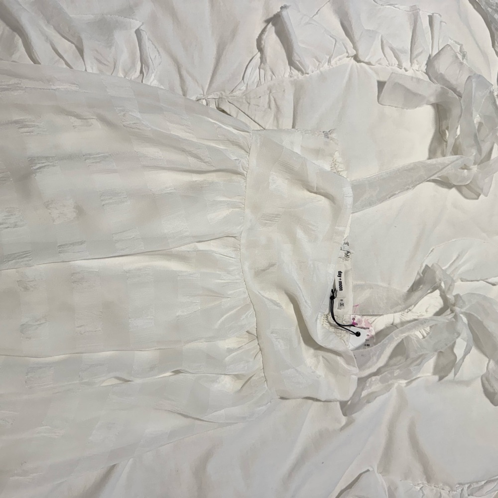 Day + Moon White Sleeveless Dress